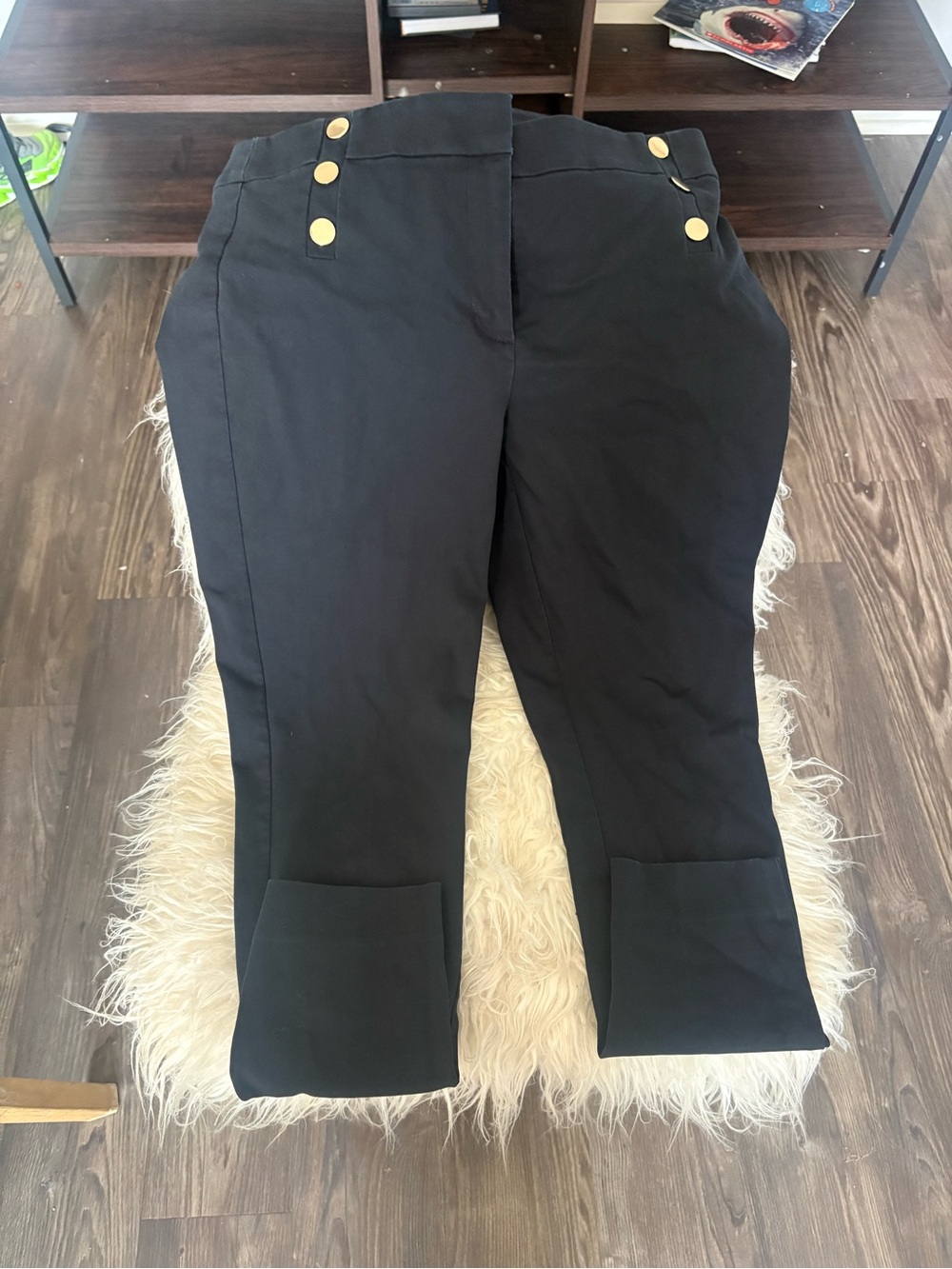 ⚓ LOFT High Waist Curvy Skinny Black Sailor Pants ⚓